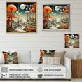 thumbnail image 4 of Designart "Mushroom Dreams Colorful Mid Century Midcentury I" Mid-century Wall Art Print, 4 of 5