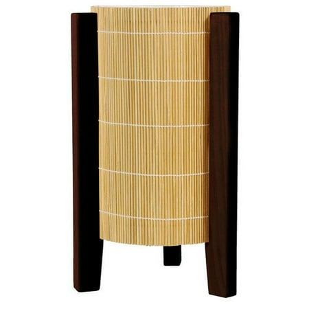 Oriental Furniture Kago 13'' H Table Lamp with Drum Shade