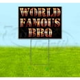 thumbnail image 1 of World Famous Bbq (18" x 24") Yard Sign, Includes Metal Step Stake, 1 of 6