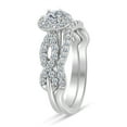 thumbnail image 3 of Sk Jewel,Inc 1.00ctw Diamond Infinity Bridal Set in 10k White Gold, 3 of 4