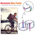 thumbnail image 4 of Pedal de bicicleta de aleación de aluminio con clavos antideslizantes, 3 rodamientos, pedales planos para bicicleta, 4 of 5