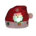 thumbnail image 1 of DAMAI Venta al por mayor Navidad niños adultos sombreros con luces LED Santa Claus copo de nieve alce blanco rojo Navidad sombrero suministros, 1 of 3