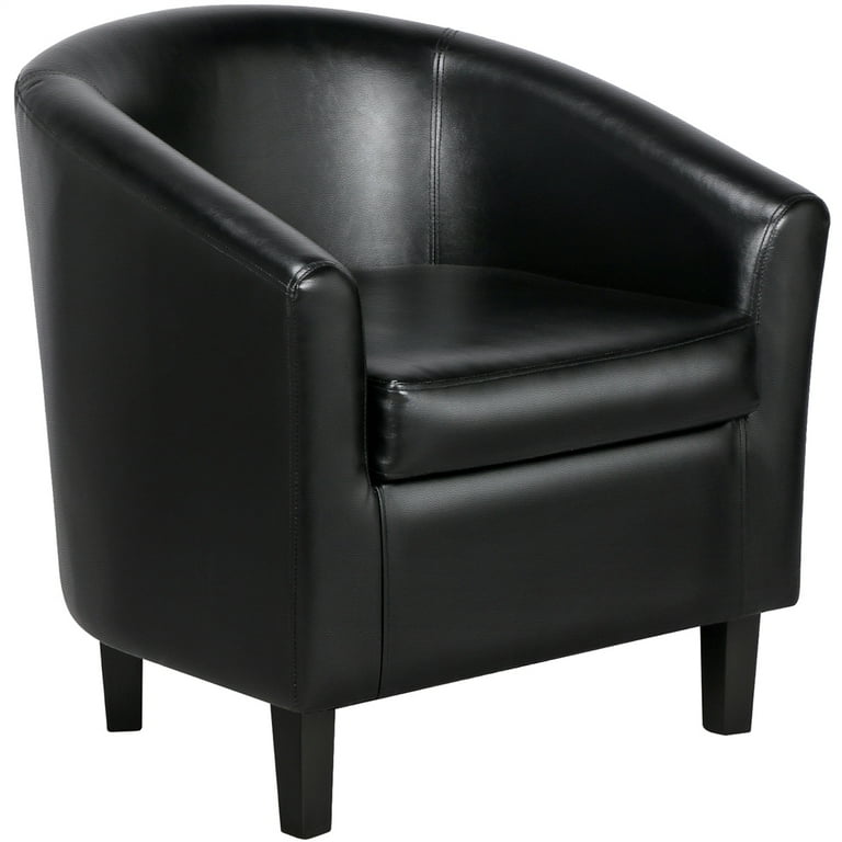 Faux leather tub chair grey sale