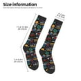thumbnail image 5 of Fotbe Basketball print Women's Men's Novelty Crew Socks Cotton Socks Knee High Socks for Walking,Running,Nurses,Pregnancy, 5 of 9