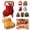 #C, variant on Christmas Pie Molds for Baking, Mini Embossed Hand Dough Press Set for DIY Pastry