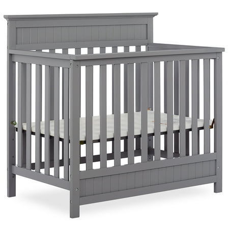 UPC: 0811048033369 | Dream On Me Harbor 4-in-1 Convertible Mini Crib in Steel Grey  Greenguard Gold Certified