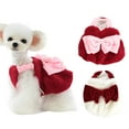 thumbnail image 2 of Pet Clothes - Comfortable Elastic, Keep Warm, Soft Inner Lining, Universal Bottoming Shirt Accessory, Cotton, Sweet Ladylike Dog Dress for Outdoor, 2 of 8