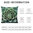 thumbnail image 5 of COMIO  Green Aloe Succulent Plant Throw Pillow Case Cushion Cover Home Office Decorative for Sofa Living Room, 5 of 5