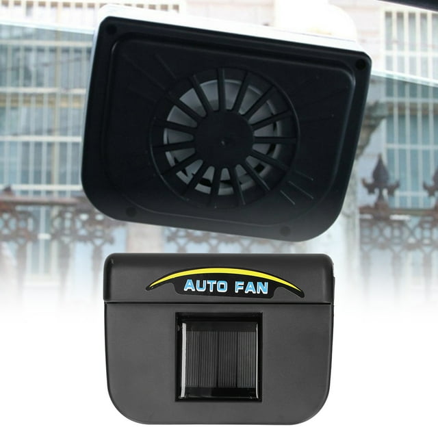 Domqga Car Ventilation Fan, Vehicle Exhaust Fan Portable 0.5W Solar Charging For Car