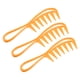 thumbnail image 1 of 3uds Pelo Peine Ancho Diente, Anti Estático, para Rizado Pelo, Naranja, 1 of 7