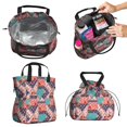 thumbnail image 2 of Pioneer Flower Floral Print Pattern Drawstring Lunch Bag Women - Drawstring Lunch Bag Insulated for Work Office - Stain-Resistant Large Lunchbags for Women with Multi-Pockets, 2 of 6