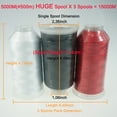 thumbnail image 2 of New brothread 5000M Huge Spool Polyester Embroidery Machine Thread Basic Color 1, 2 of 7