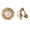 Pink, variant on 1928 Jewelry Women's Gold Tone Pink Faux Pearl Round Button Clip On Earrings