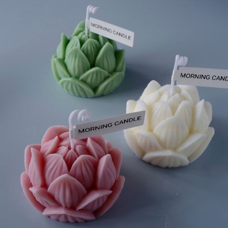 Details about   3D Silicone Rose Flower Shape Soap Silicone Moulds Cake Candle Aroma Stone 