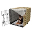 thumbnail image 2 of Owls Dog Crate Cover, Retro Styled Colorful Animal Silhouettes with Grunge Display Halloween Inspirations, Easy to Use Pet Kennel Cover for Medium Large Dogs, 35" x 23" x 27", Multicolor, by Ambesonne, 2 of 6