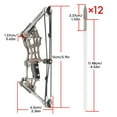 thumbnail image 3 of kjfeif 5.9 Inches Mini Bow Set Right Handed Hunting Toy 12 Designed for Practicing and Hunting Recreation for Hunting Shooting Practice Archery Entertainment Fun, 3 of 7