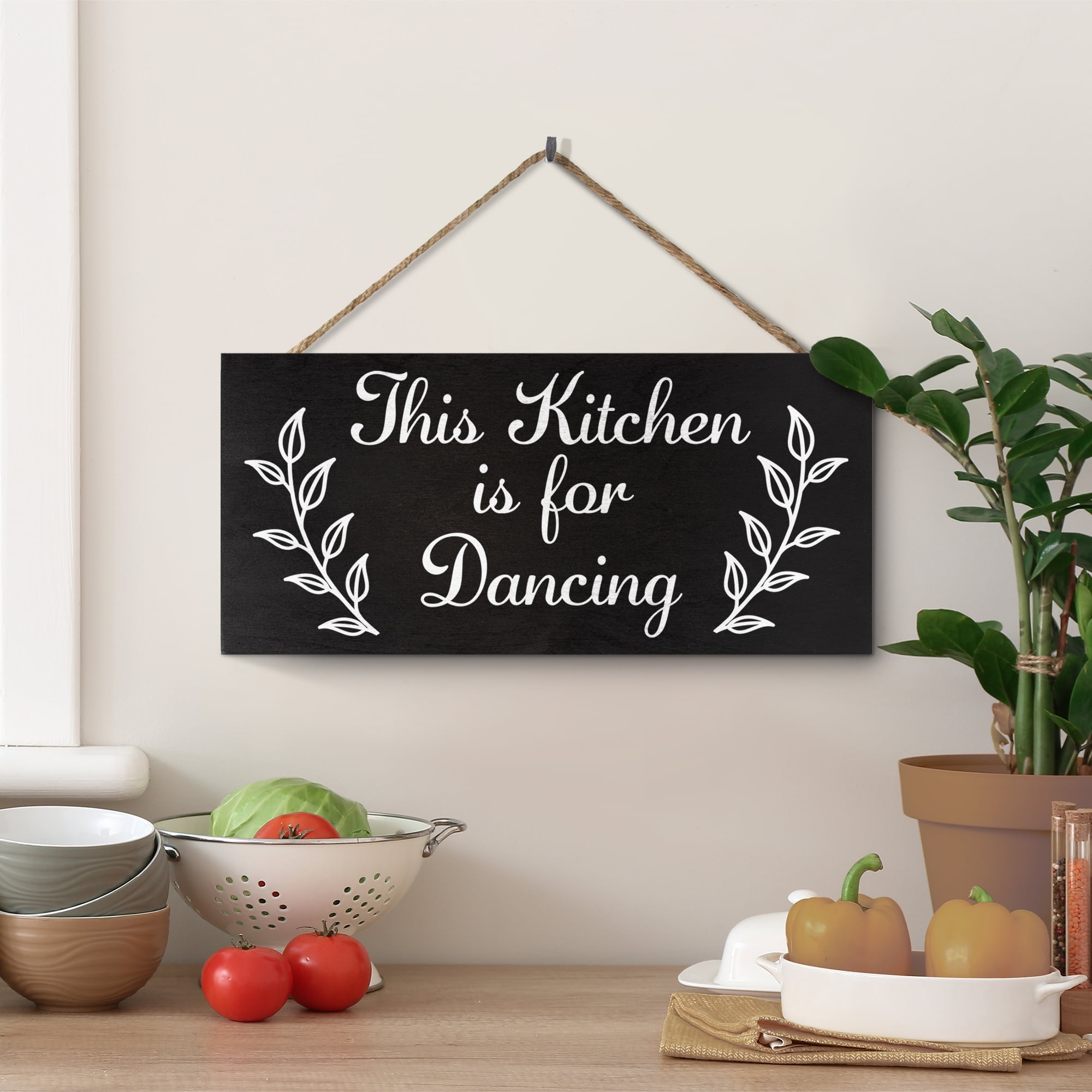 KITCHEN WALL ART, Kitchen Decor,Funny Kitchen Print,This Kitchen Is For  Dancing,Quote Prints,Typogra Art Print by TypoHouse