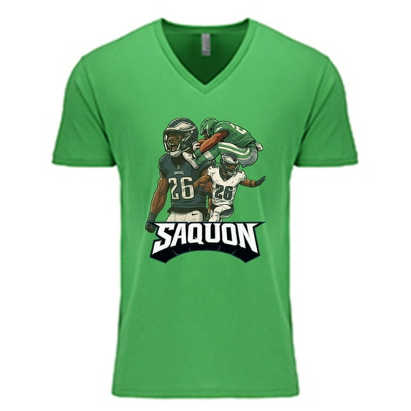 MENS V NECK Saquon Barkley Collage Philadelphia Shirt T-Shirt