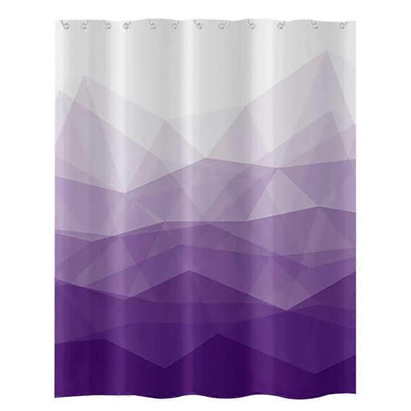 Waterproof polyester shower curtain in winter bath shade digital printing simple bathroom curtain