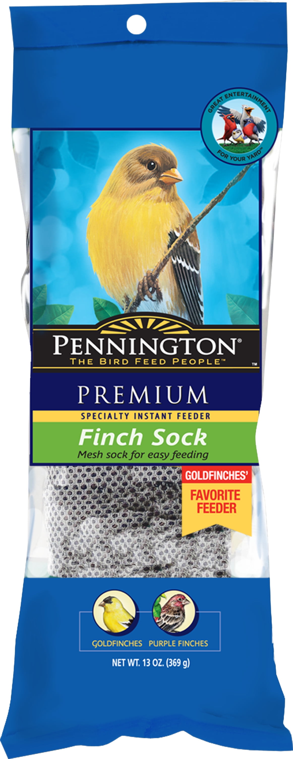 Pennington Finch Sock Wild Bird Feed 13 Oz Walmart Com