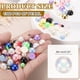 thumbnail image 2 of 1300Pcs Perla Media, Perlas Imitación Plásticas Planas de 6mm Cabochón para Manualidades DIY Ropa (Beige AB), 2 of 6