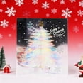 thumbnail image 6 of 3D Christmas Handmade Cards, 3D Tree Pop up Cards, Merry Christmas Card, Holiday Xmas Greeting Blessing Card, Glitter Tree Envelopes, Festive Postcards Greeting Decoration, 6 of 7