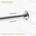 thumbnail image 4 of Naiture 48" Never Rust Stainless Steel Straight Shower Curtain Rod in Chrome Finish, 4 of 8