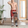 thumbnail image 4 of Christmas snowman and gift car Mens Pajama Pants Bottoms with Pockets - Comfy Mens Pj Pants, Soft Men Lounge Pants, 4 of 5