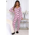 thumbnail image 1 of VISgogo Mono con Estampado de Leopardo Animal para Mujer, Manga Larga con Escote en V Profundo Bodycon Pantalones Largos Body Ropa de Dormir VISgogo moda, 1 of 2