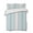 Turquoise, variant on Aqua Gray Stripes Summer Quilt Set King Size,Soft Microfiber Quilted Bedding Set with 2 Pillow Shams,Minimalist Gradient Lines Aesthetic Lightweight All Season Bedspread Coverlet for Bedroom 96"x106"