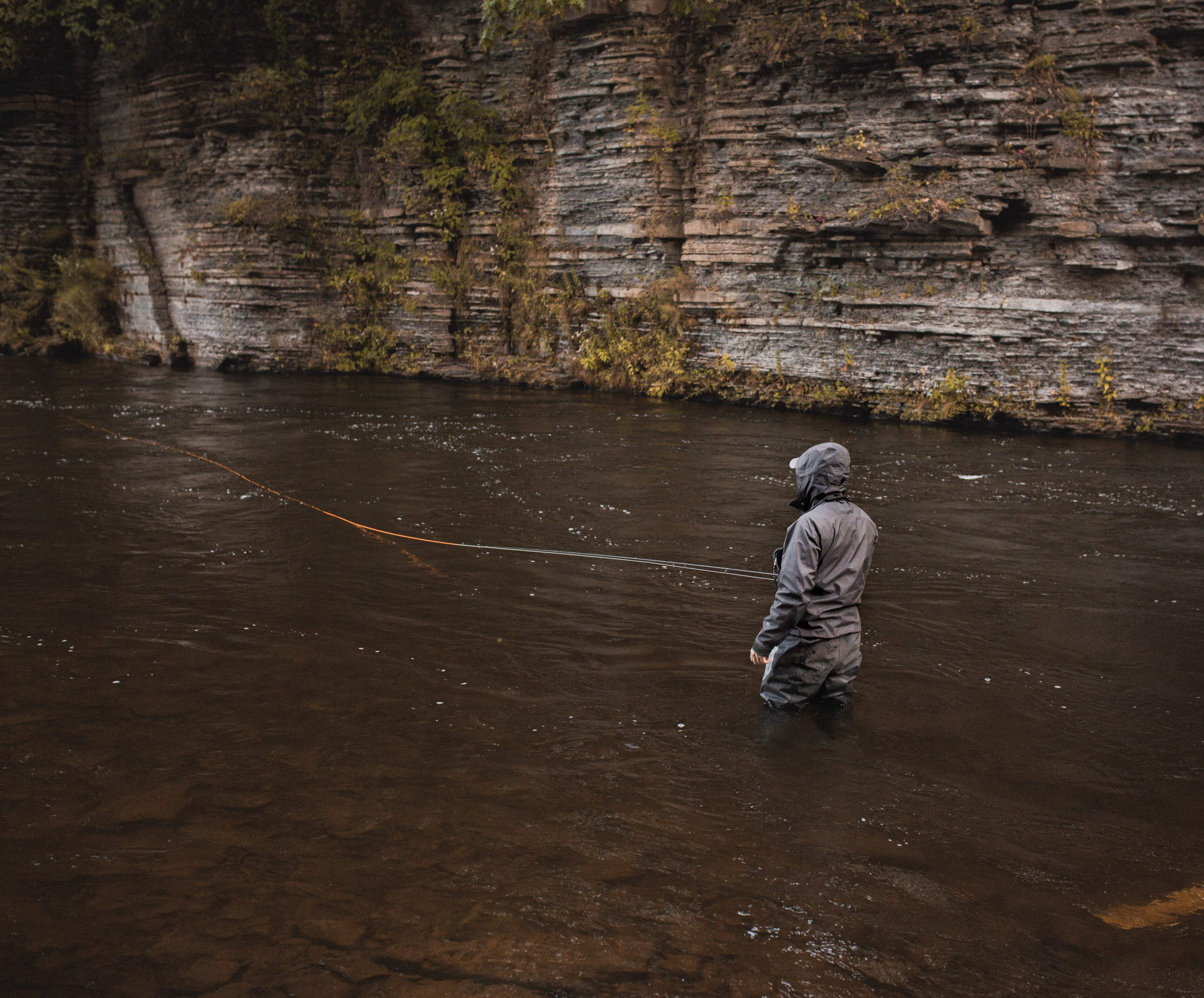Salmon Steelhead - Orange / White