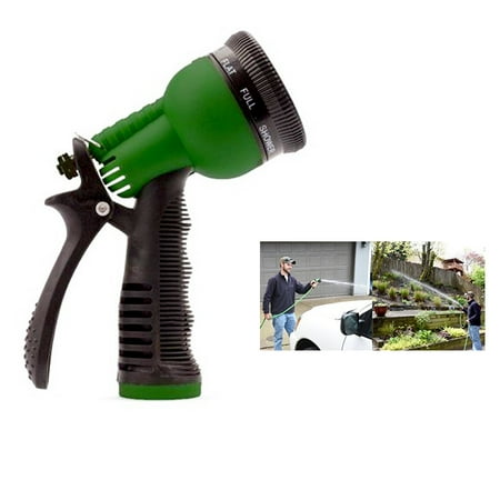 1 Garden Hose Nozzle Water Sprayer 7 Spray Patterns Pressure Streams Rubber