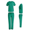 thumbnail image 1 of Beverly Hills Uniforms V-Neck Lightweight Workwear Unisex Stretch Scrub Set Top and Pants, 1 of 3
