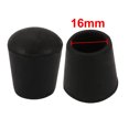 thumbnail image 2 of 6pcs Meubles Chaise de Bureau Ronde en Caoutchouc Embout de Jambe 16mm Diamètre Intérieur Noir, 2 of 2