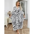 thumbnail image 6 of Edolynsa Kaftan Dresses Cover Up for Swimwear Women Casual Turkish Kaftans Loose Lightweight Oversized Caftan moomoo House wear, 6 of 8