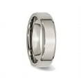 thumbnail image 3 of Ladies or Mens Chisel 6mm Comfort Fit Titanium Wedding Band Ring with Beveled Edge, 3 of 6