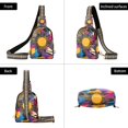 thumbnail image 7 of FORMRS Womens Crossbody Sling Bag Travel Daypack Shoulder Chest Backpack, Futuristic Circles, 7 of 7