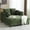 Olive Green, variant on Ktaxon Corduroy Sofa Bed, Upholstered Comfy Sleeper with Pillow Arms, Lounge Chair with Lumbar Support Pillows, Ideal for Small Spaces Olive Green