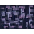 thumbnail image 1 of Ahgly Company Tapis Rectangulaire Lavable en Machine Intérieur Transitionnel Bleu Nuit, 3 Pieds x 5 Pieds, 1 of 7