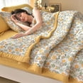 thumbnail image 4 of kladzum Lightweight Summer Comforter Cool Feeling Air Conditioning Quilt Ice Silk Quilt Washable Quilt Core Summer Singles Double Thin Quilt Gift Summer Blankets for Bed, 4 of 6