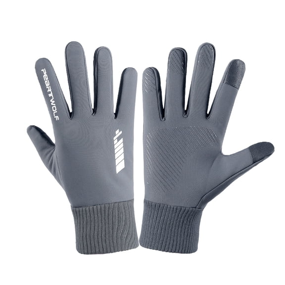 Deeceymbur Touchscreen Winter Gloves for Men Warm Windproof Running Cycling Gloves Outdoor Sports