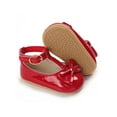 thumbnail image 6 of Franhais Newborn Anti-slip Shoes, Baby Girls Hollow-out Solid Color First Walking Shoes with Bow, 6 of 8