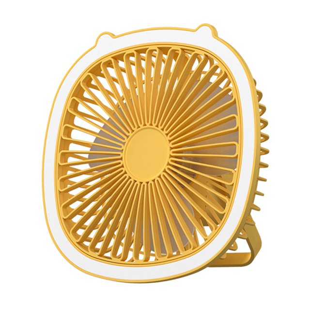 Ventilador de Ventilador colgante USB Recargable Atenuación continua con de amarillo Gloria Ventilador