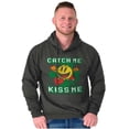 thumbnail image 3 of PACMAN St Paddys Catch Me Kiss Me Hoodie Sweatshirt Women Men Brisco Brands S, 3 of 6