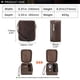 thumbnail image 4 of Caja de gemelos de cuero, estuche para reloj, organizador de gafas para hombre  Joyero de viaje con bandeja acolchada para gemelos, correas de reloj, gafas de sol, anillos y tachuelas, 4 of 9
