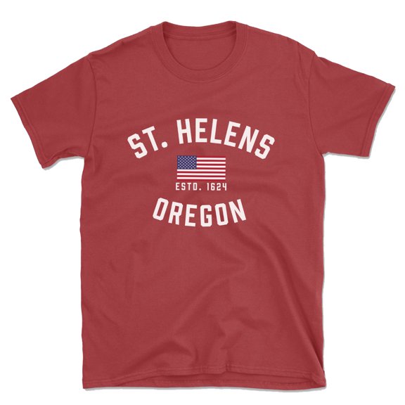 St. Helens Oregon Patriot Men's Cotton T-Shirt