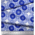 thumbnail image 2 of Soimoi Silk Fabric Flower Artistic Fabric Prints By Yard 42 Inch Wide, 2 of 3