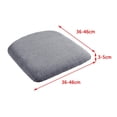 thumbnail image 3 of Dining Room Chairs Covers Dining Chair Seat Covers Removable Light Grey, 3 of 9