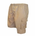 thumbnail image 2 of LTTVQM Mens Elastic Waist Cargo Shorts Stretch Lightweight Loose Fit Cargo Shorts for Men Outdoor Shorts with Pockets Khaki XL, 2 of 4