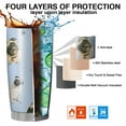 thumbnail image 7 of 20 Oz Pug and Footprints Coffee Tumbler Double Wall Insulated Stainless Steel Water Bottle | Metal Reusable Thermoses Flask with Cup Cap | Leak & Sweat Proof with Anti-Dust Lid, 7 of 7